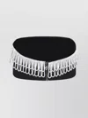 Rotate Birger Christensen Sleeves Adorned Rhinestone Trim