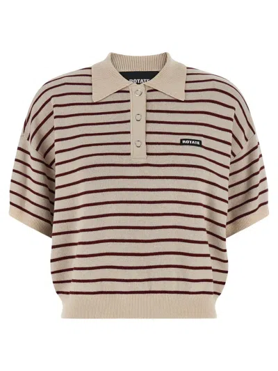 ROTATE BIRGER CHRISTENSEN ROTATE BIRGER CHRISTENSEN 'SLINKY KNIT' POLO SHIRT