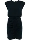 Rotate Birger Christensen Slinky Ruched Mini Dress Sky Captain In Blue