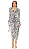 Rotate Birger Christensen Slouch-short Sequins In Black,white