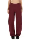 Rotate Birger Christensen Rotate Burgundy Cotton Pants In Red
