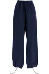 Rotate Birger Christensen Sporty Pants With Embroidered Logo Design In Navy Blazer (blue)