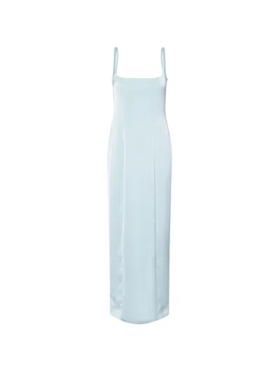Rotate Birger Christensen Satin Strap Maxi Dress In Blue