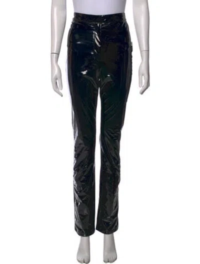 Pre-owned Rotate Birger Christensen Straight Leg Pants In Black
