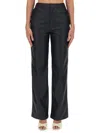 Rotate Birger Christensen Rotate Birgerchristensen Straight Leg Pants In Blue