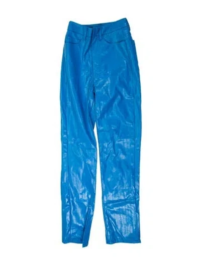 Pre-owned Rotate Birger Christensen Straight Leg Pants In Blue