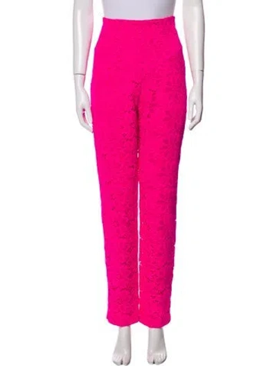 Pre-owned Rotate Birger Christensen Straight Leg Pants In Pink