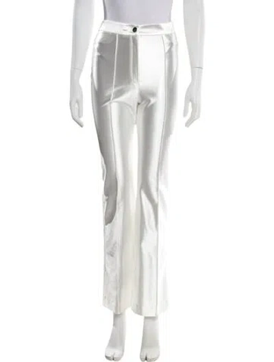 Pre-owned Rotate Birger Christensen Straight Leg Pants In White