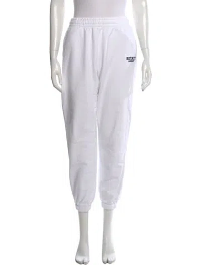 Pre-owned Rotate Birger Christensen Straight Leg Pants In White