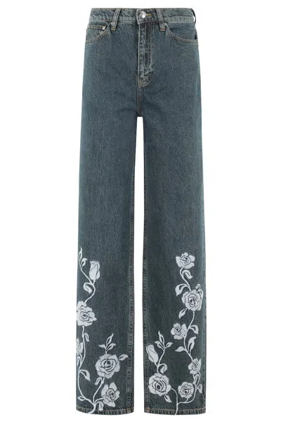 ROTATE BIRGER CHRISTENSEN STRAIGHT LEGGED JEANS