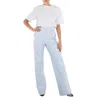 Rotate Birger Christensen Straight Logo Embellished T-shirt, Brand Size 36 (us Size 2)