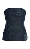Rotate Birger Christensen Strapless Denim Top