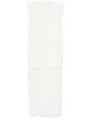 Rotate Birger Christensen 3d Lace Midi Dress White