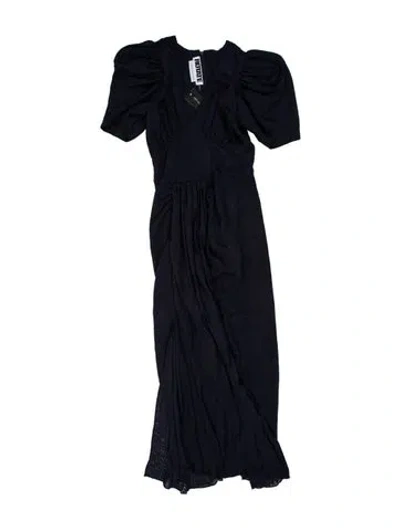 Pre-owned Rotate Birger Christensen Strapless Long Dress W/ Tags In Blue