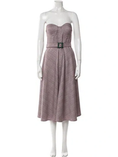 Pre-owned Rotate Birger Christensen Strapless Mini Dress In Pink