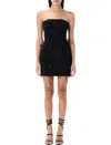 Rotate Birger Christensen Rotate Birgerchristensen Tube Rose Dress In Black