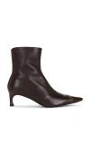 Rotate Birger Christensen Stretch Leather Boot In Black