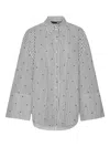 Rotate Birger Christensen Stripe-pattern Shirt In Gray