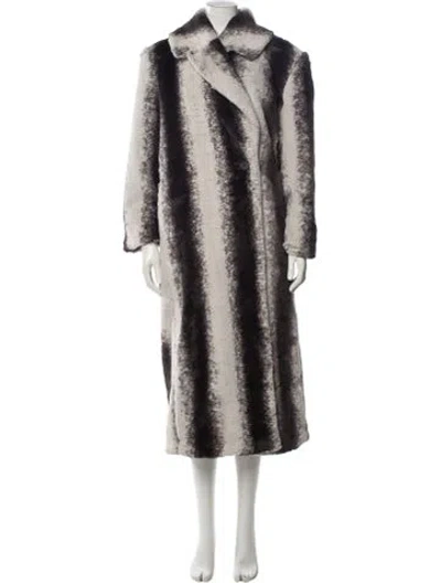 Pre-owned Rotate Birger Christensen Striped Coat In Multi
