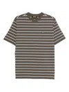 Rotate Birger Christensen Striped Logo-patch T-shirt In Green