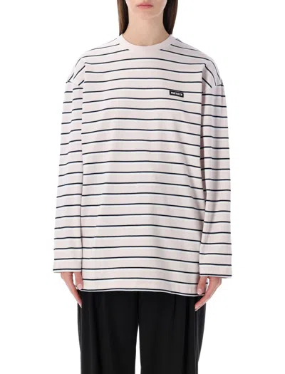 ROTATE BIRGER CHRISTENSEN ROTATE BIRGER CHRISTENSEN STRIPED ORGANIC-COTTON LONG-SLEEVE T-SHIRT