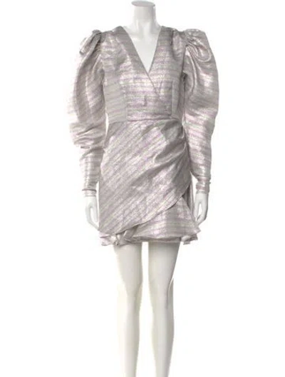 Pre-owned Rotate Birger Christensen Striped Mini Dress