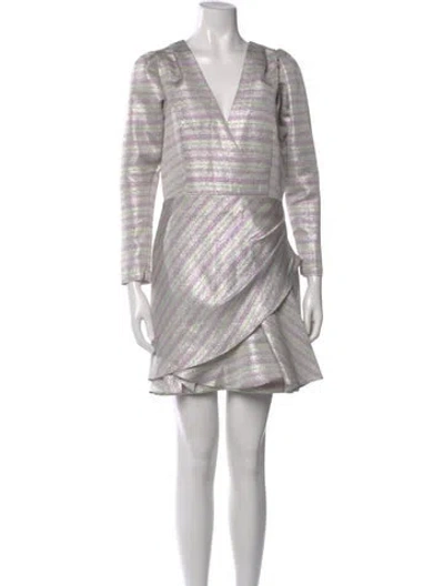 Pre-owned Rotate Birger Christensen Striped Mini Dress