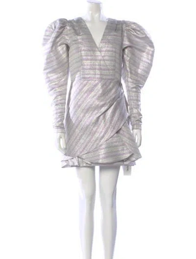 Pre-owned Rotate Birger Christensen Striped Mini Dress W/ Tags