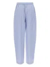 Rotate Birger Christensen Striped-pattern Tapered Trousers In Animal Print