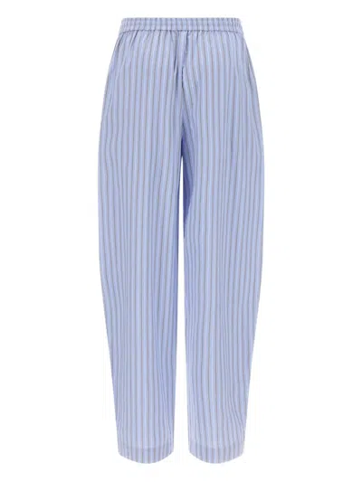 Rotate Birger Christensen Striped-pattern Tapered Trousers In Animal Print