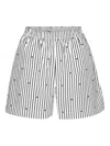 Rotate Birger Christensen Striped Shorts In White