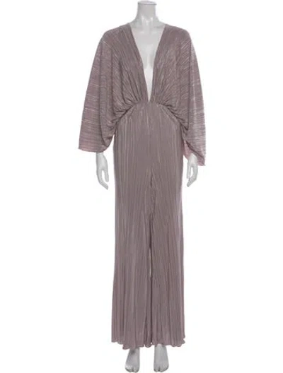 Pre-owned Rotate Birger Christensen Striped V-neck Jumpsuit