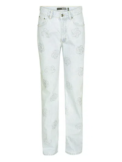 Rotate Birger Christensen Stud-embellished Jeans In Blue