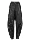 Rotate Birger Christensen Studded Cargo Trousers In Black