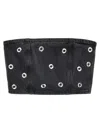 Rotate Birger Christensen Rotate Embellished Denim Bustier In Black