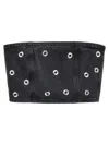 Rotate Birger Christensen Studded Denim' Top In Black