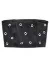 Rotate Birger Christensen Rotate Embellished Denim Bustier