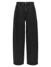 Rotate Birger Christensen Eyelet Pattern Studded Denim Trousers