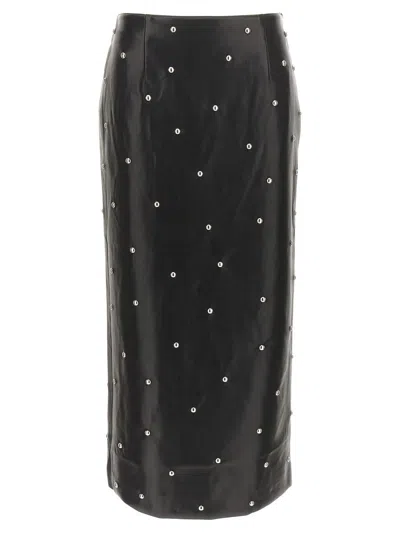 Rotate Birger Christensen Studded Skirt In Black