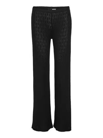 Rotate Birger Christensen Stylish Organic Modal Trousers In Black