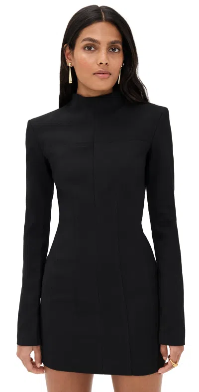 ROTATE BIRGER CHRISTENSEN SUITING MINI DRESS BLACK