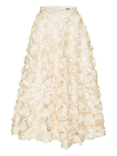 Rotate Birger Christensen Sun Rose-embellished Maxi Skirt