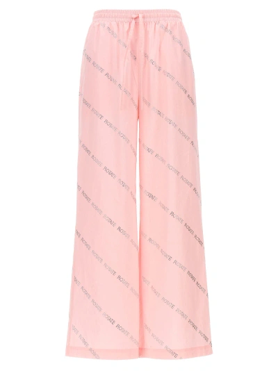 Rotate Birger Christensen Sunday Capsule Crystal Pants In Pink
