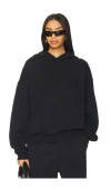 Rotate Birger Christensen Sunday Washed Heavy Hoodie In 블랙