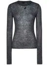 Rotate Birger Christensen Sequins Knit Sweater In Grey