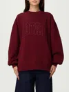 Rotate Birger Christensen Heavy Bordeaux Sweatshirt In Burgundy