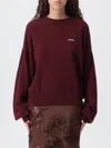 Rotate Birger Christensen Sweatshirt Rotate Woman Color Plum In Brown