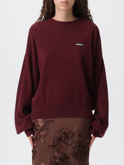 ROTATE BIRGER CHRISTENSEN SWEATER ROTATE WOMAN COLOR BURNT,H32875049