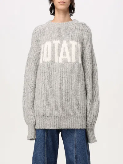 Rotate Birger Christensen Sweater Rotate Woman Color Grey In Grau