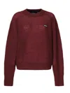 Rotate Birger Christensen Sweater With Lettering Logo In Red